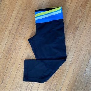 Lululemon cropped color block leggings